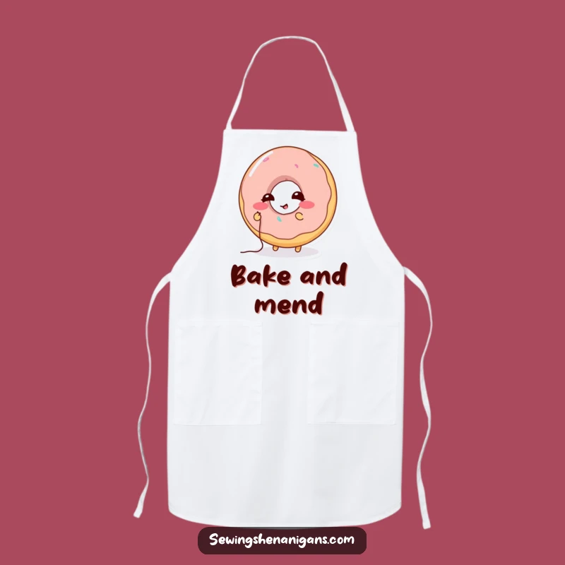 Funny Donut Stitching Apron: Cook with a Smile, The Perfect Funny Gift