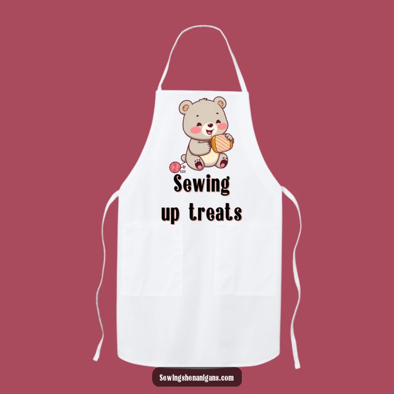 Funny Jolly Bear Cub Hammering Apron - DIY with Cheerful Protection Gift!