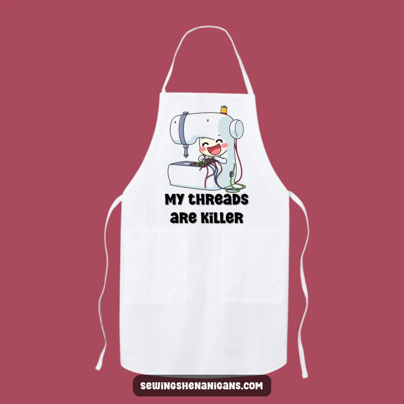 Funny Sewing Machine Apron: Stitching Fun in the Kitchen, a Perfect Funny Gift!