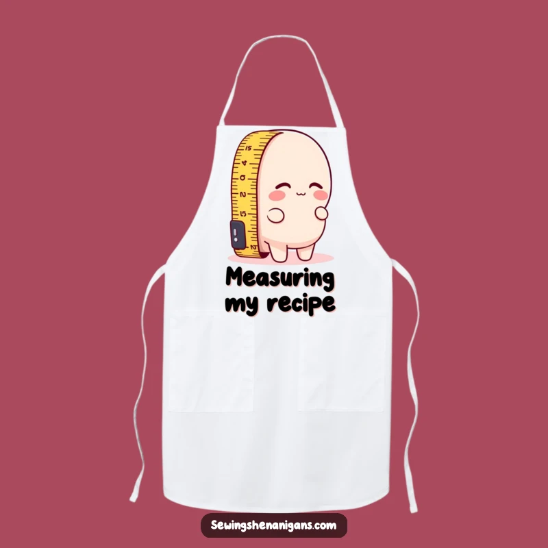 Funny Short Measuring Tape Apron - Hilarious Workshop Wear