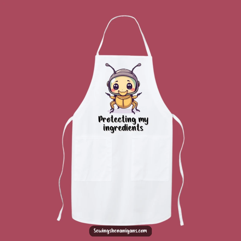 Funny Thimble Helmet Beetle Apron - Hilarious Kitchen Protector