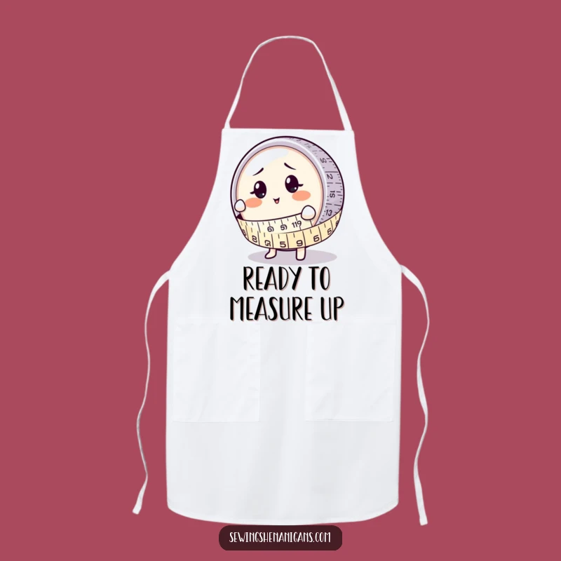 Funny Measuring Tape Hugs Button Apron: Cook with Chuckles, A Hilarious Funny Gift!