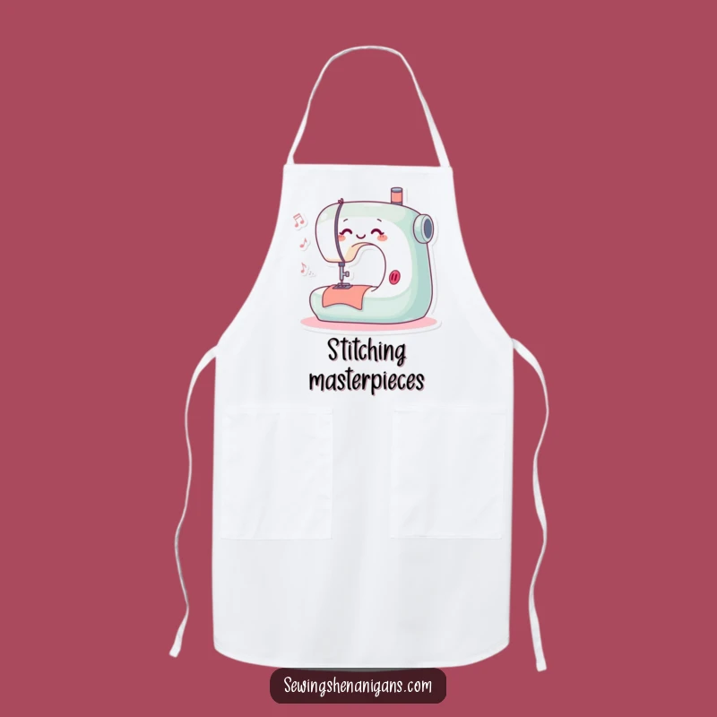 Funny Stitching Machine Apron - Happy Stitching While You Sew