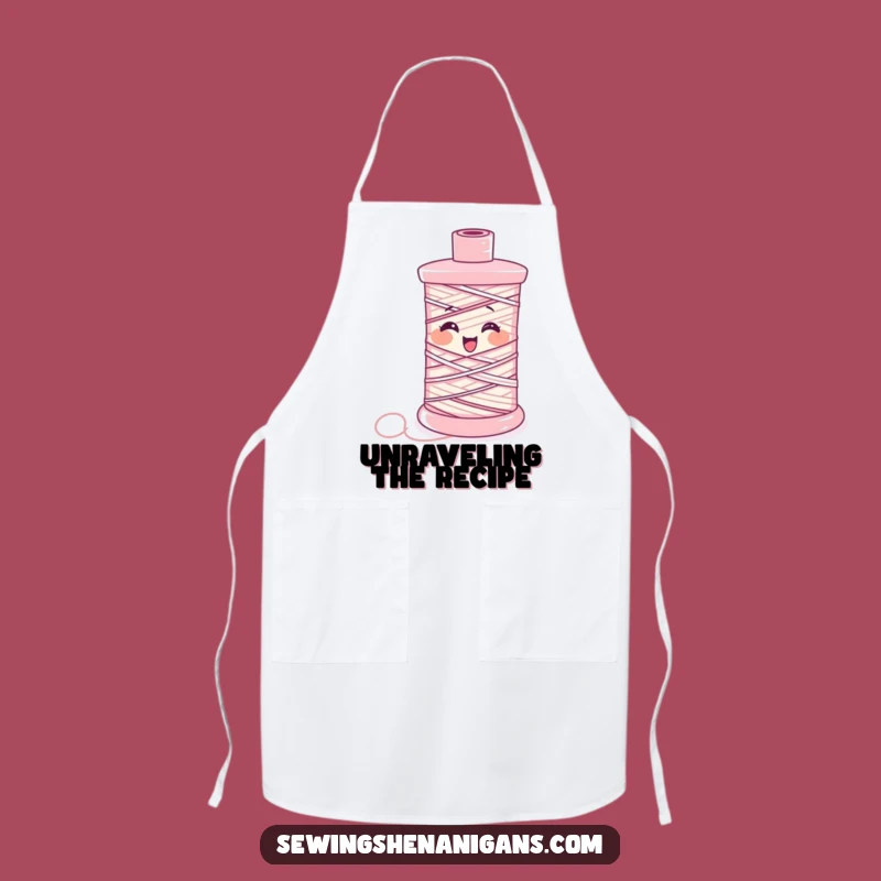 Funny Giggling Thread Apron: Sew or Cook with Hilarious Protection and Fun