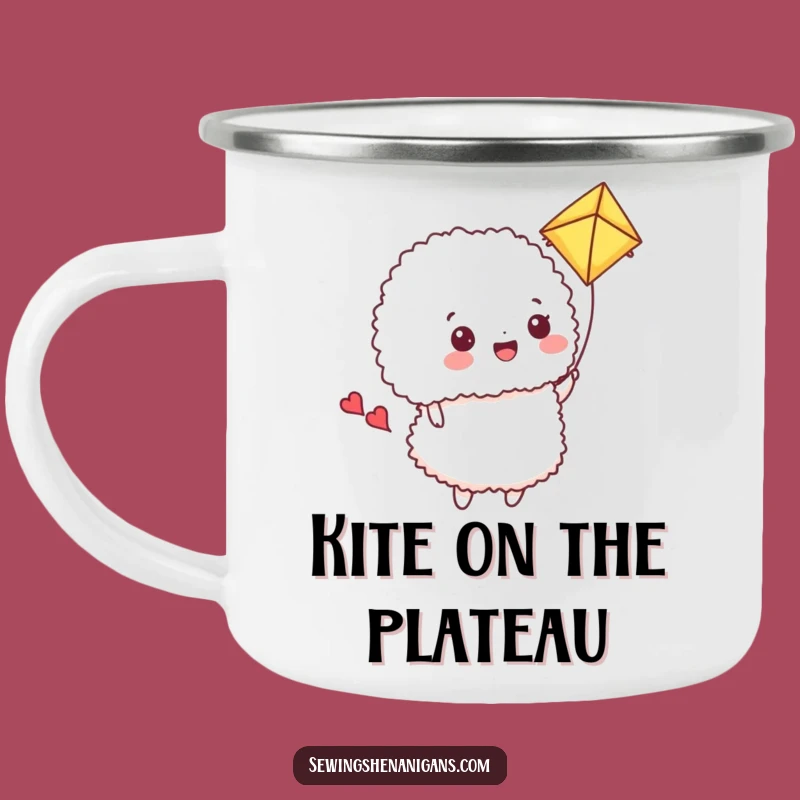 Funny Fabric Kite Camping Mug: Enjoy Drinks with Hilarious Outdoor Play
