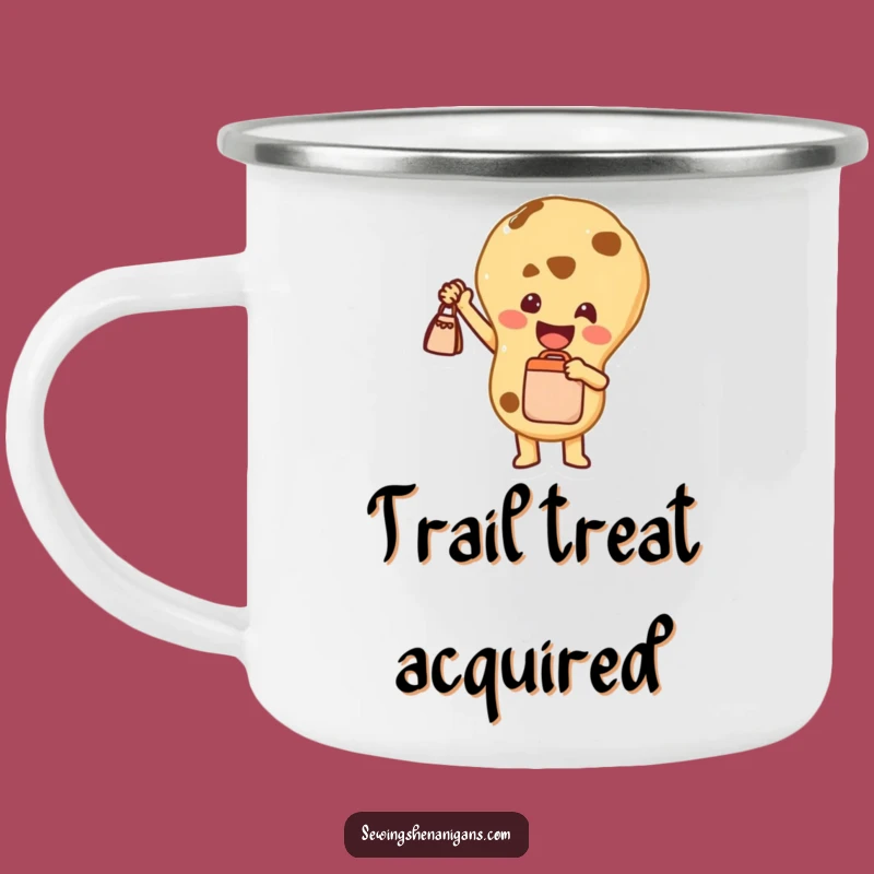 Adventure Ready Funny Cookie Camping Mug: Sweet Joy for the Outdoors - Humorous Gift