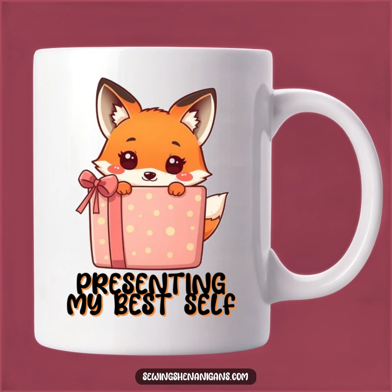 Funny Kawaii Fox Gift Mug - Adorable Surprise for Fox Lovers!