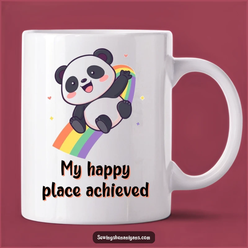 Funny Kawaii Panda Rainbow Slide Mug - The Ultimate Funny Gift for Panda Lovers