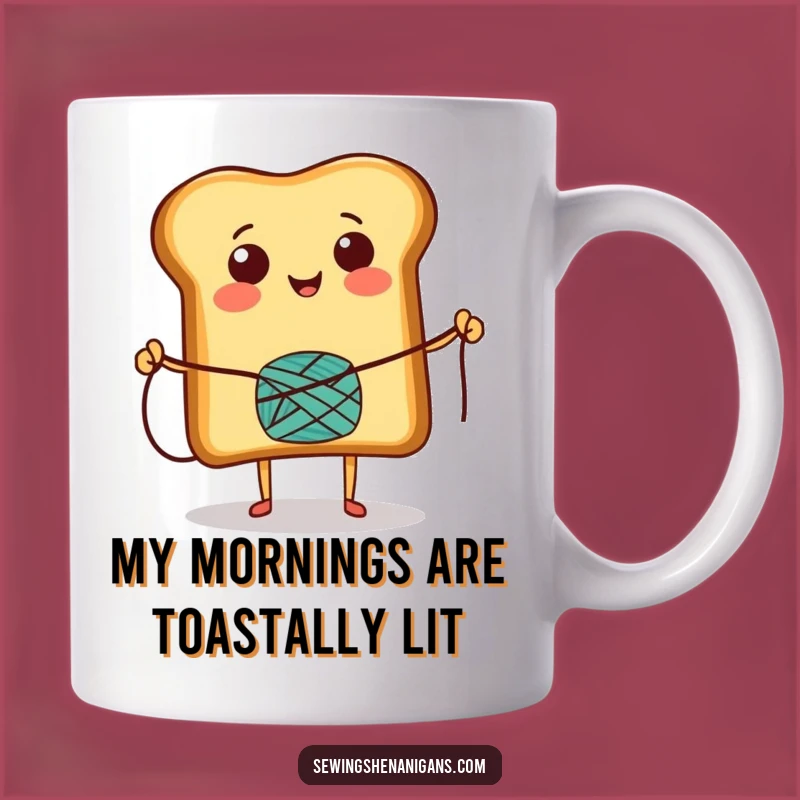 Funny Toast Skipping Rope Mug: A Cheerful Character's Playful Gift for Coffee Lovers