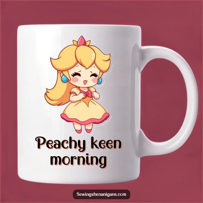 Funny Peach Dress Mug: Playful Fashion Fun, The Perfect Funny Gift