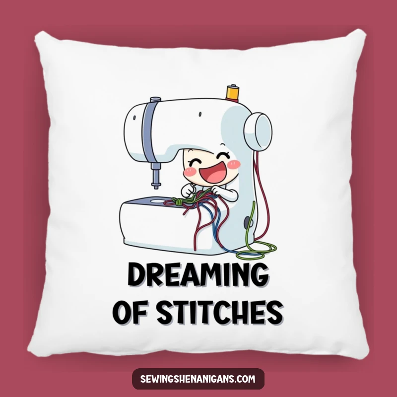Funny Sewing Machine Pillow: Cozy Stitching Comfort, the Perfect Funny Gift!
