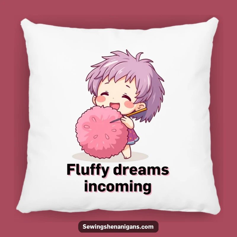 Funny Pom-Pom Needle Pillow: Cozy Accent for Crafters' Nooks Gift