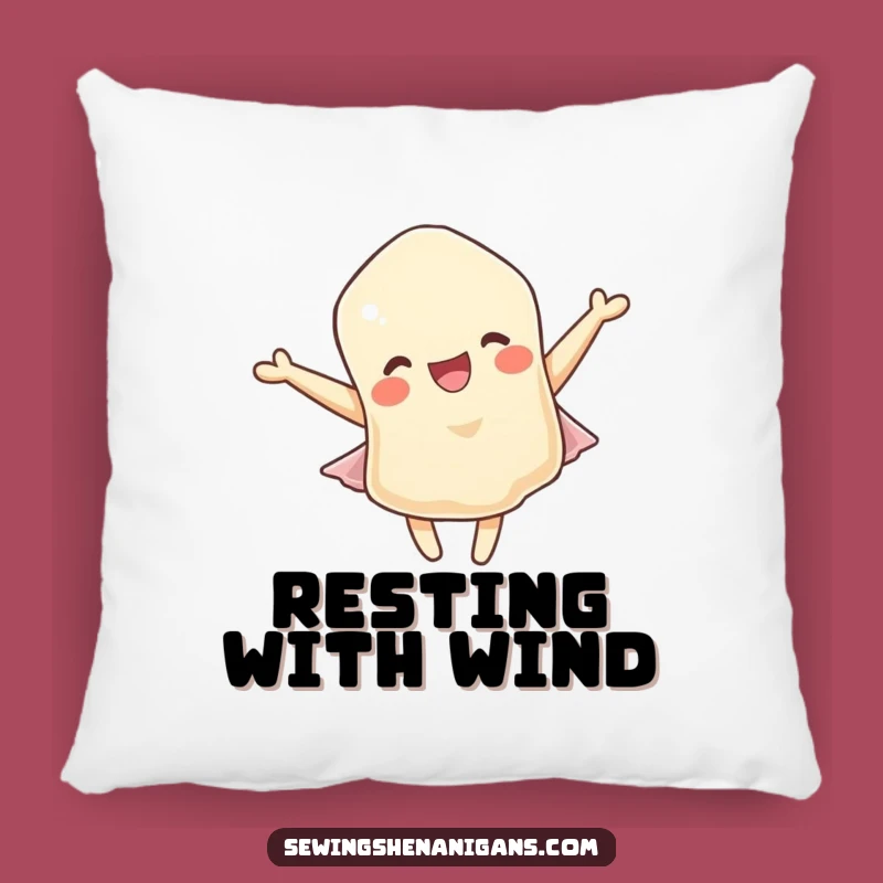 Funny Fabric Scrap Pillow: Soft Fluttering Character for Cozy, Hilarious Comfort