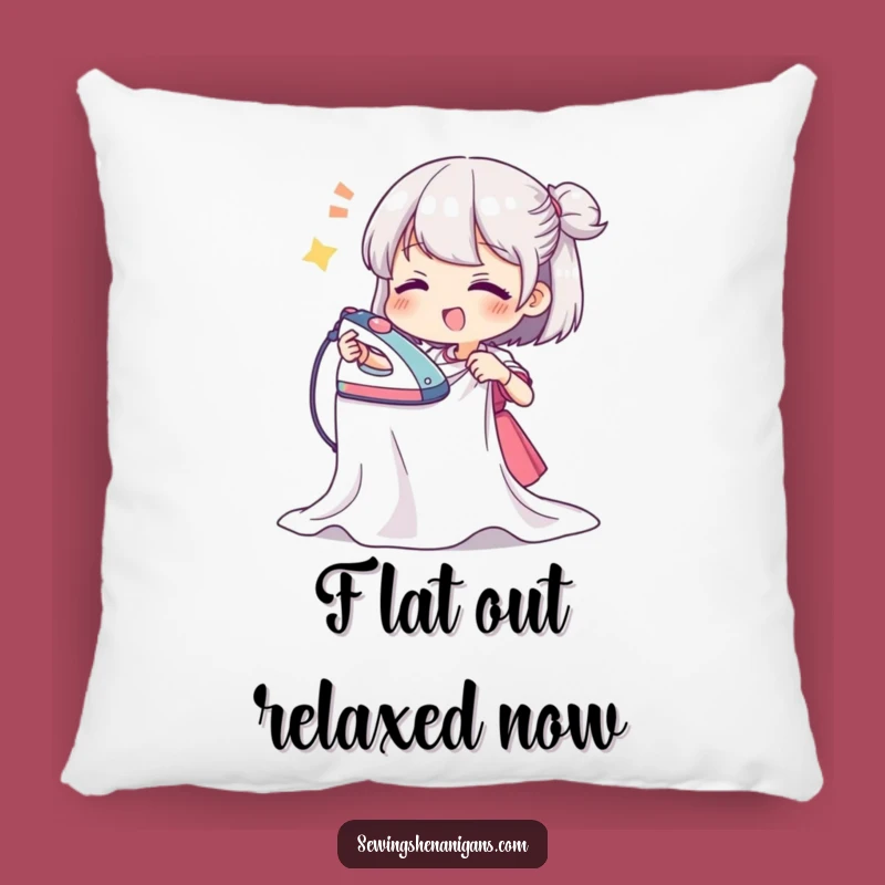 Funny Ironing Enthusiast Pillow - Comfy & Humorous Decor for Relaxation