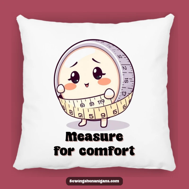 Funny Measuring Tape Hugs Button Pillow: Cozy Comfort & Laughs, A Perfect Funny Gift
