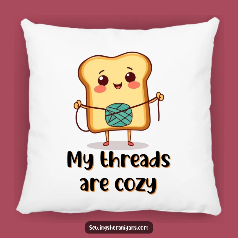 Funny Toast Skipping Rope Pillow: Cozy Comfort with a Cheerful Character's Playful Design