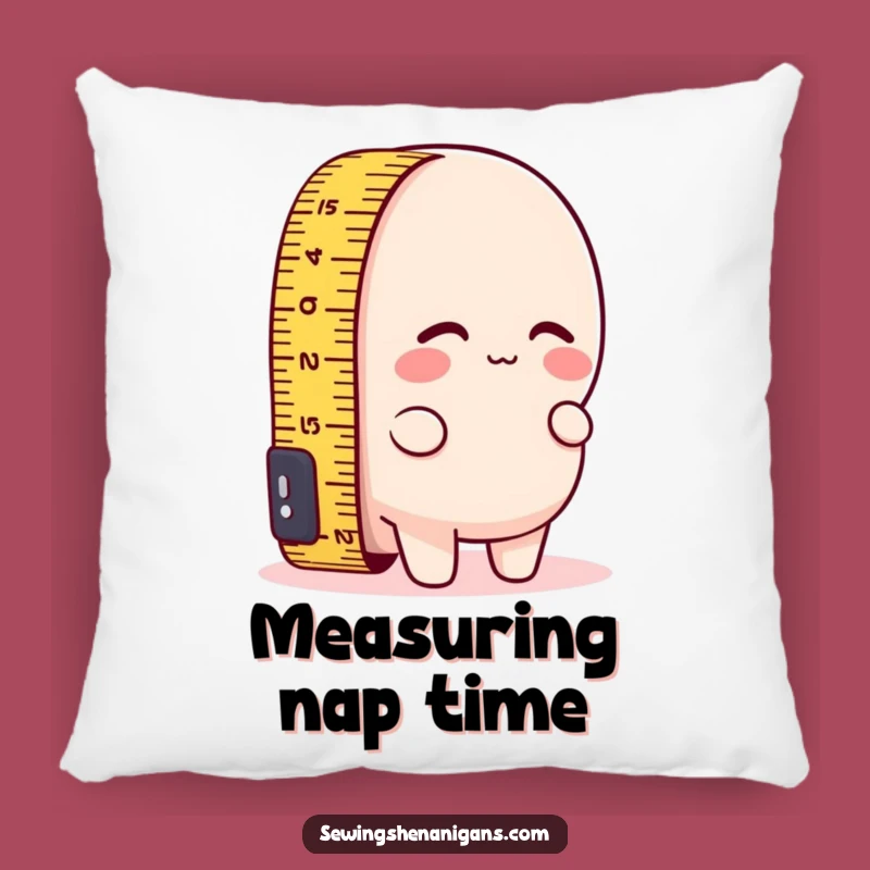 Funny Short Measuring Tape Pillow - Comfy & Amusing Decor