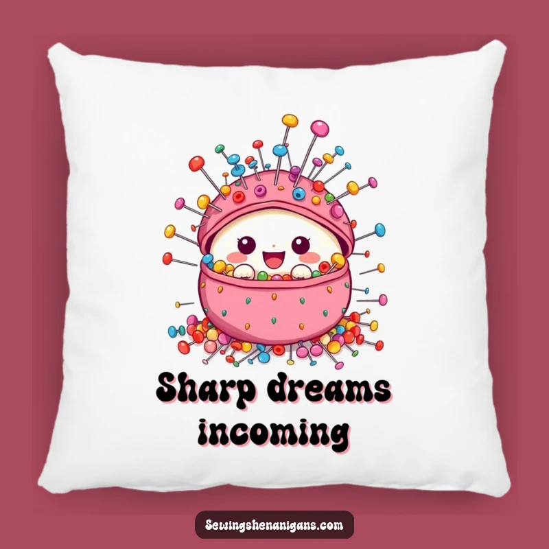 Funny Pincushion Pillow: Cozy Sewing Accent Gift for Crafters Who Love Cute and Colorful Decor