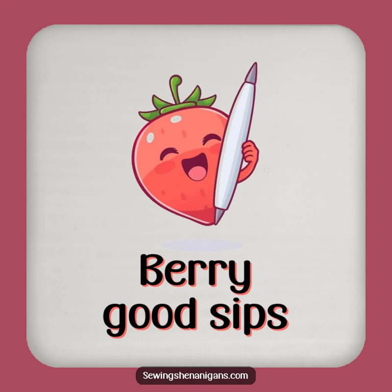 Funny Strawberry Needle Coasters: Protect Surfaces with Quirky Style