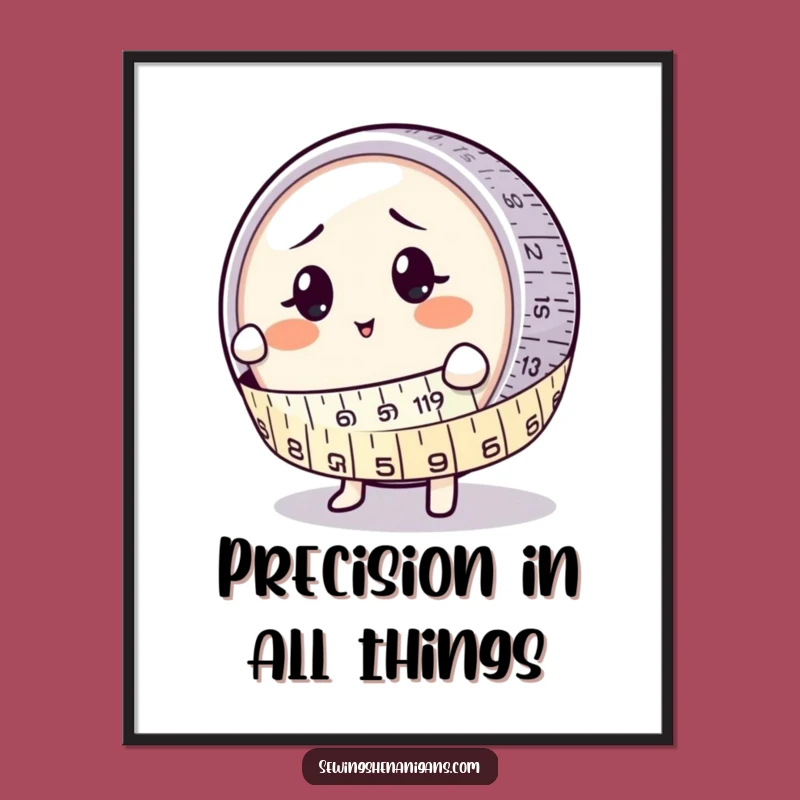 Funny Measuring Tape Hugs Button Poster: Hilarious Wall Art, Perfect Funny Gift for Decor