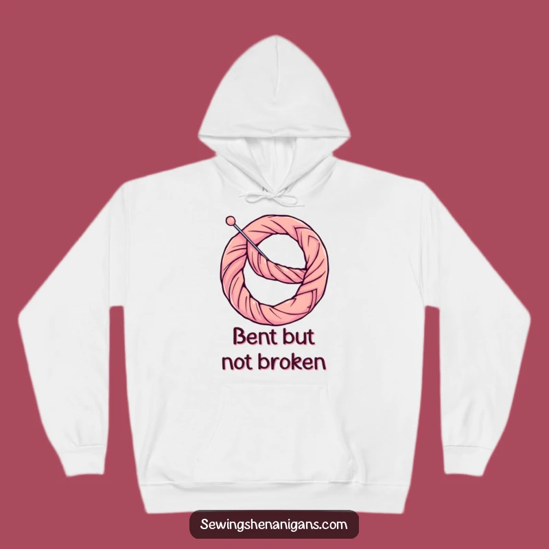 Funny Pretzel Needle Hoodie: Cozy Up with Hilarious Sewing Humor and Warmth