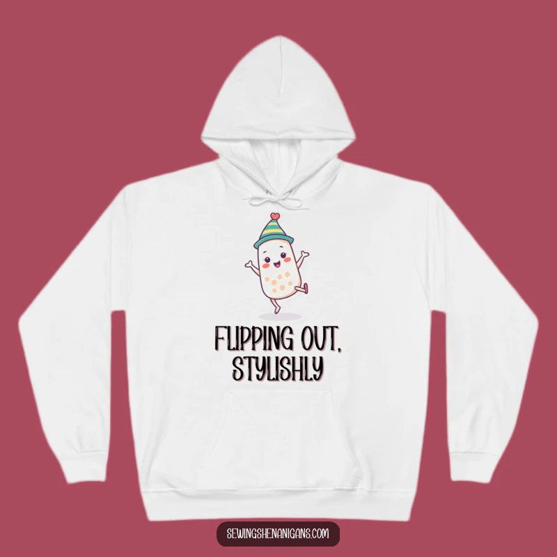 Funny Thimble Cartwheel Hoodie: Cozy Acrobat Vibes, a Perfect Funny Gift!