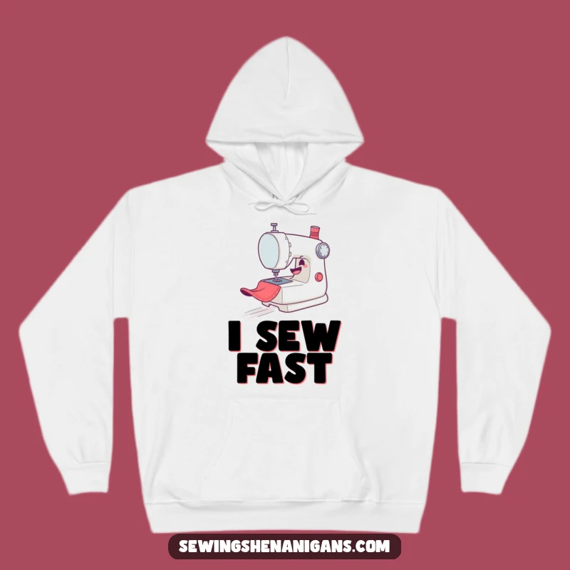 Cozy Funny Sewing Machine Hoodie: Warmth & Mischievous Crafting Style