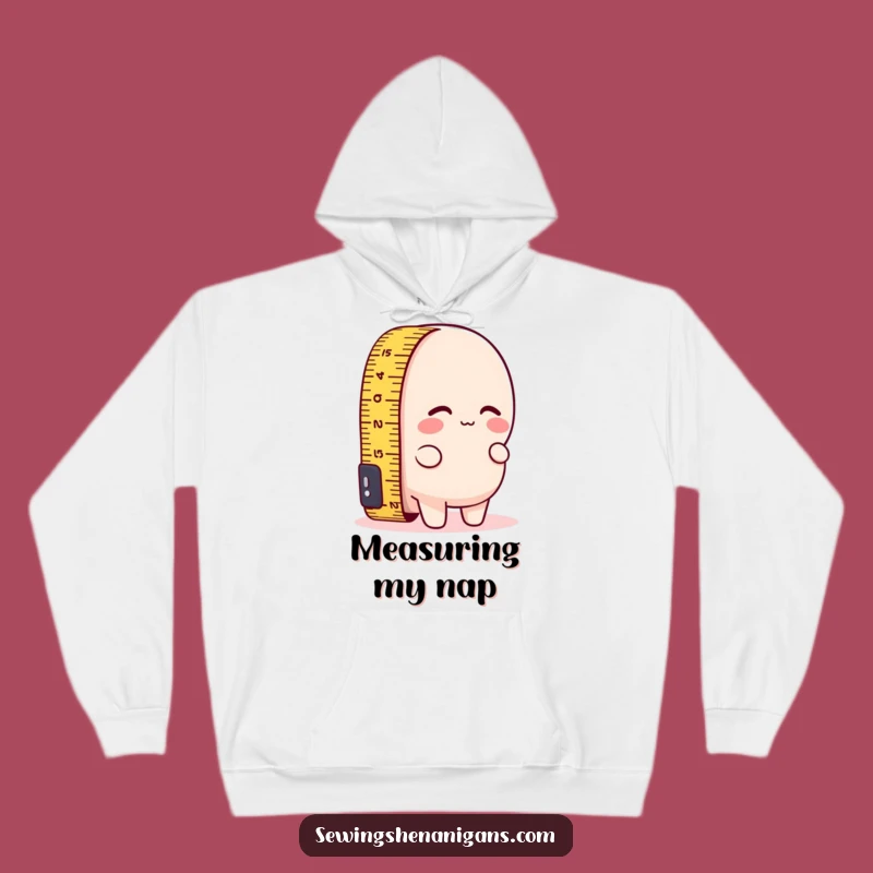 Funny Short Measuring Tape Hoodie - Cozy & Comical DIY Gear