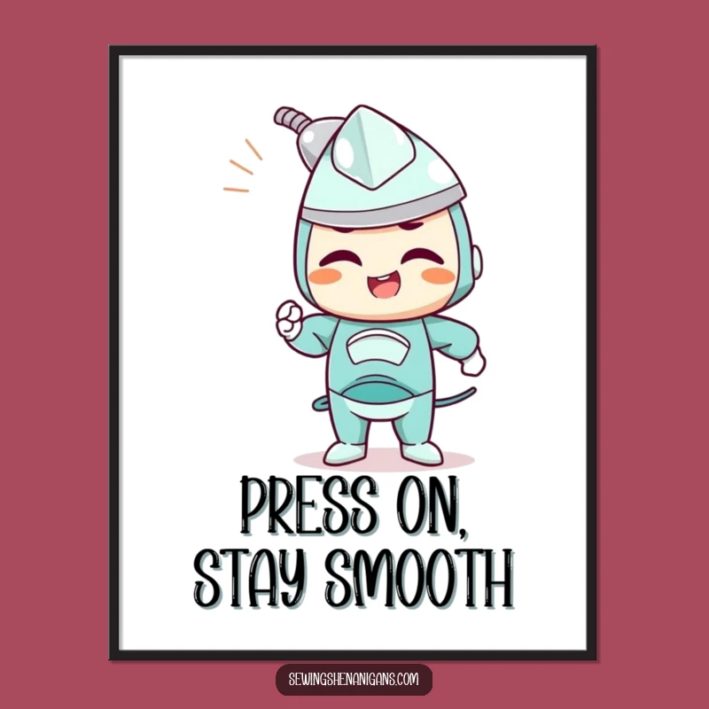 Funny Free Printable Wall Art: Iron Out Life's Stress! Downloadable Home Decor.