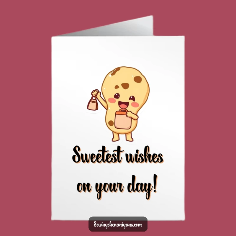 Free Printable Birthday Card: Cookie's Delightful Treat! Hilarious Downloadable Gift for Sweet Celebrations.