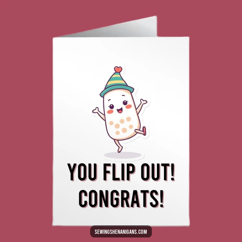 Free Printable Congrats Card: Thimble's Cartwheel of Success - Downloadable DIY Gift