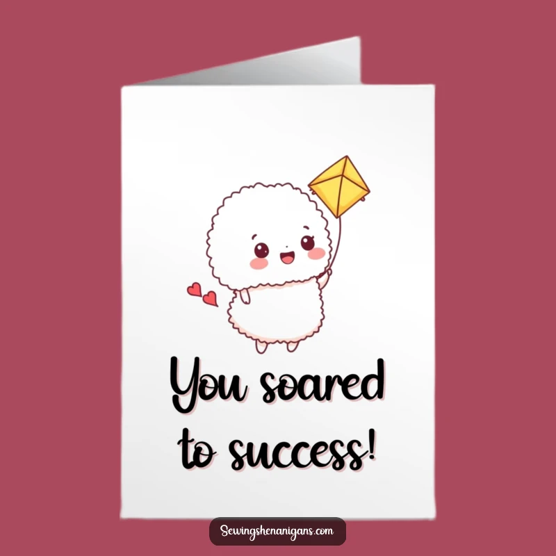 Free Printable Congrats Card: Fabric Kite Pincushion, Hilarious Downloadable Gift
