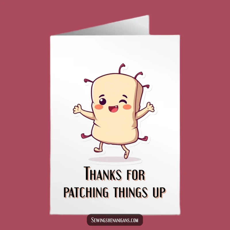 Free Printable Thank You Card: Fabric Scrap Jigs to Show Ultimate Gratitude