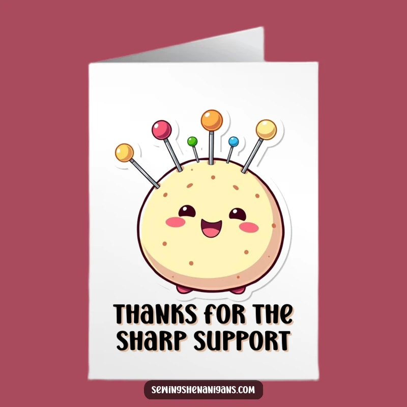 Thanks a Bunch! Pin Cushion Free Printable Card