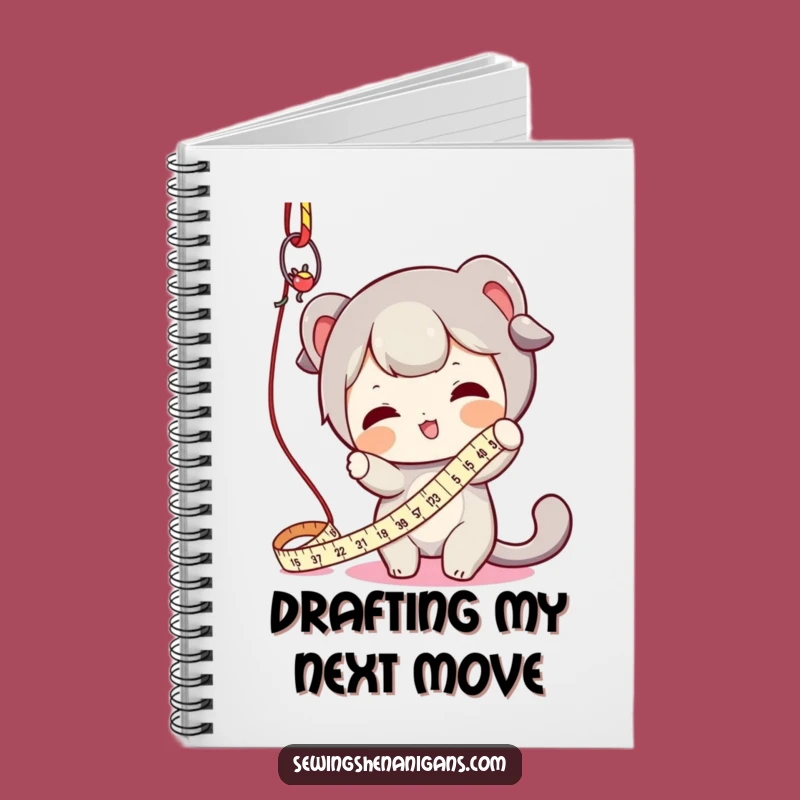 Funny Measuring Tape Batting Notebook - Plan Your Projects with Playful Precision