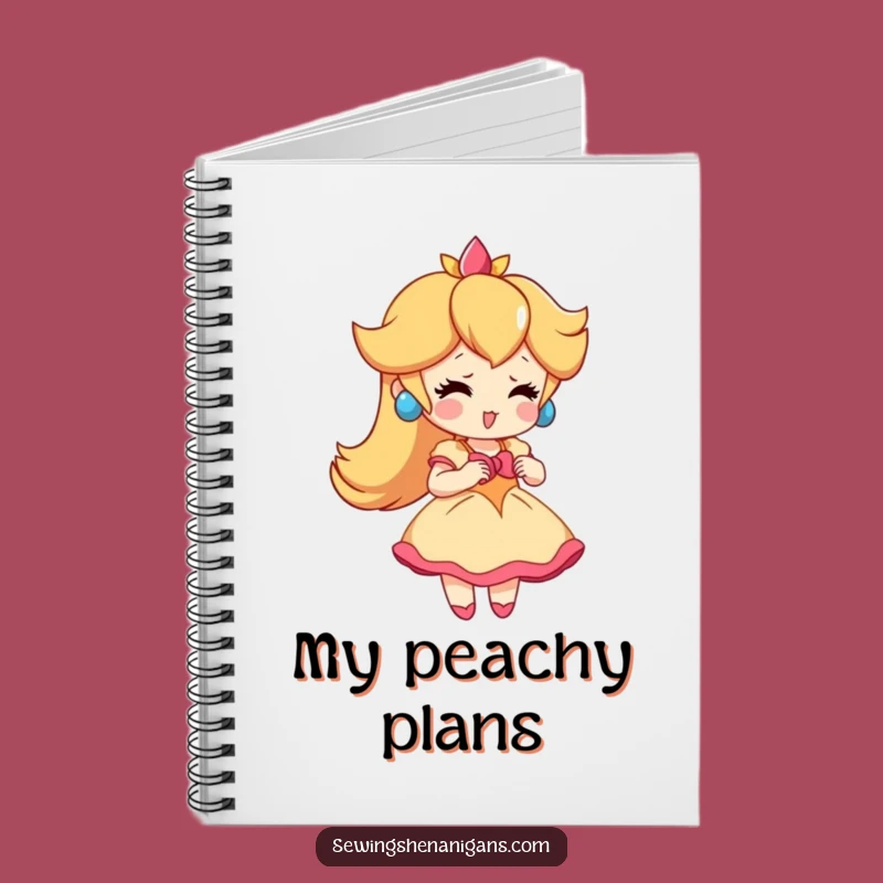 Funny Peach Dress Notebook: Jot Down Ideas with Playful Flair