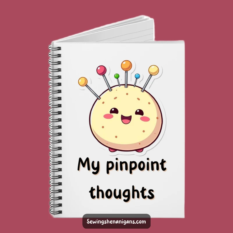 Funny Pin Cushion Notebook - Jot Down Crafty Ideas