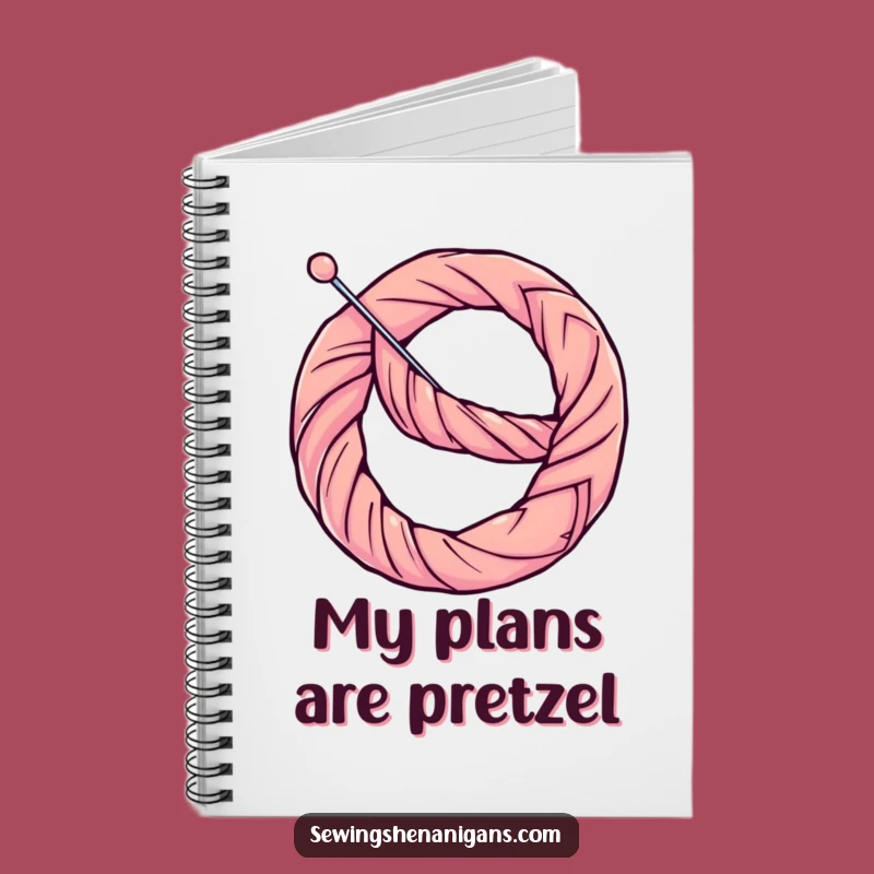 Funny Pretzel Needle Notebook: Jot Down Ideas with Hilarious Sewing Inspiration