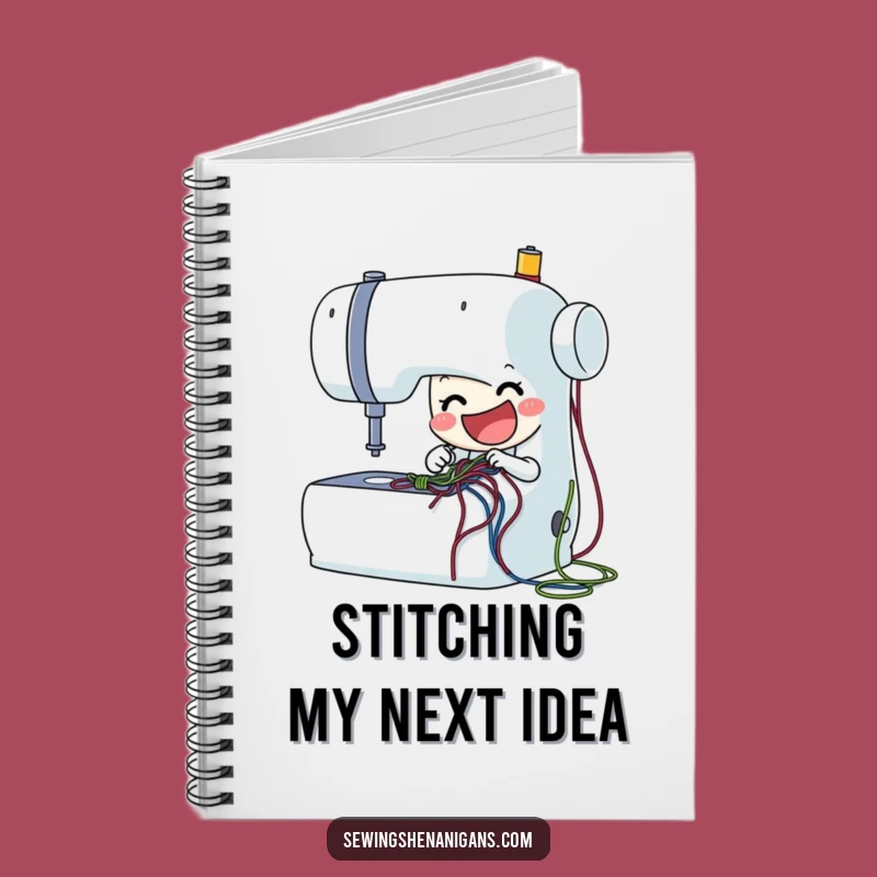 Funny Sewing Machine Notebook: Jot Down Ideas with Enthusiasm, a Perfect Funny Gift!