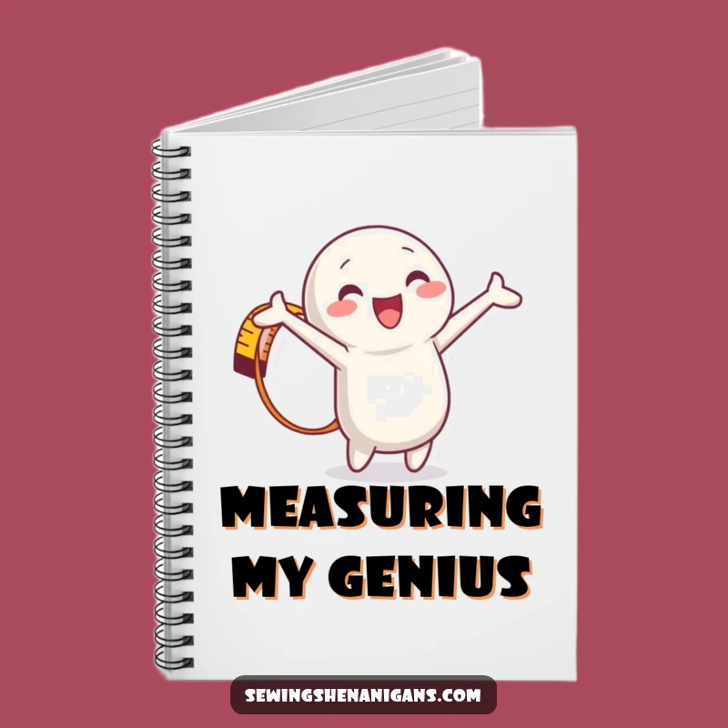 Funny Measuring Tape Notebook: Playful Sewing Journal Gift for Crafters Measuring Ideas with Delight