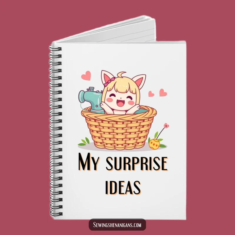 Funny Sewing Basket Notebook: Jot Down Your Creative Ideas with Hilarious Flair!