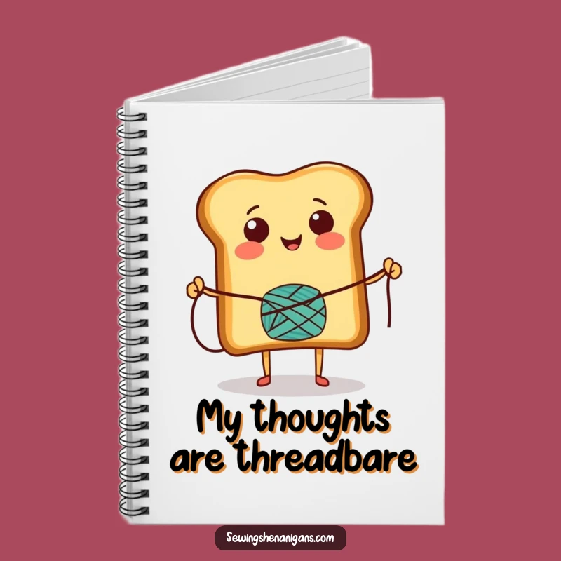 Funny Toast Skipping Rope Notebook: Jot Down Ideas with a Cheerful Character's Energy