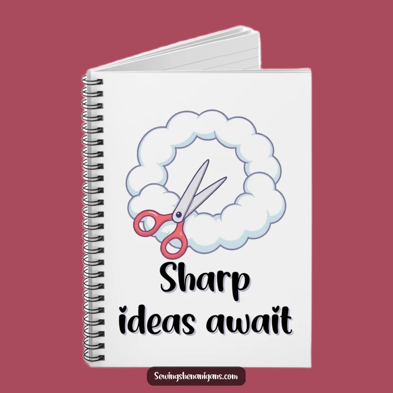 Funny Cloud Scissors Notebook: Jot Down Ideas with Hilarious Sky-High Thoughts