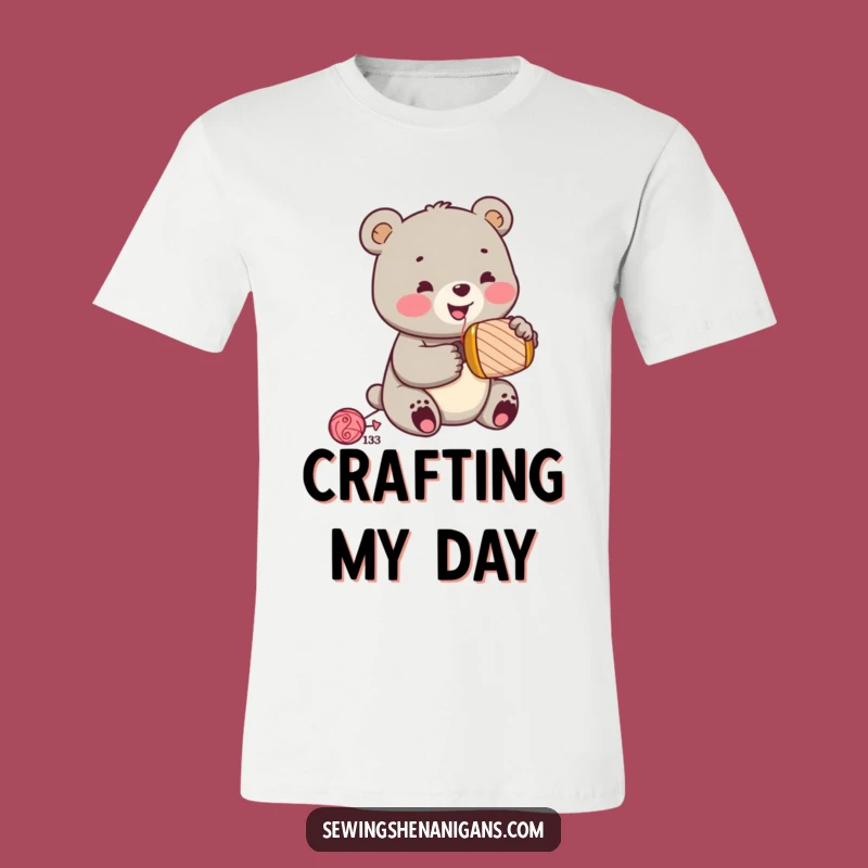 Funny Jolly Bear Cub Hammering Tee - DIY & Humorous Gift!