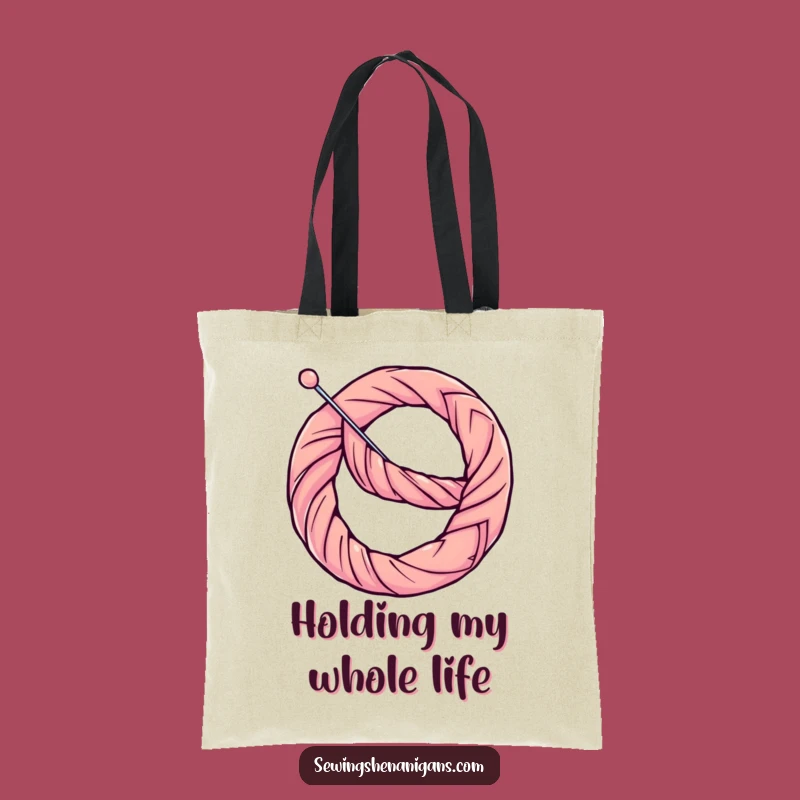 Funny Pretzel Needle Tote Bag: Carry Your Supplies with Hilarious Sewing Style