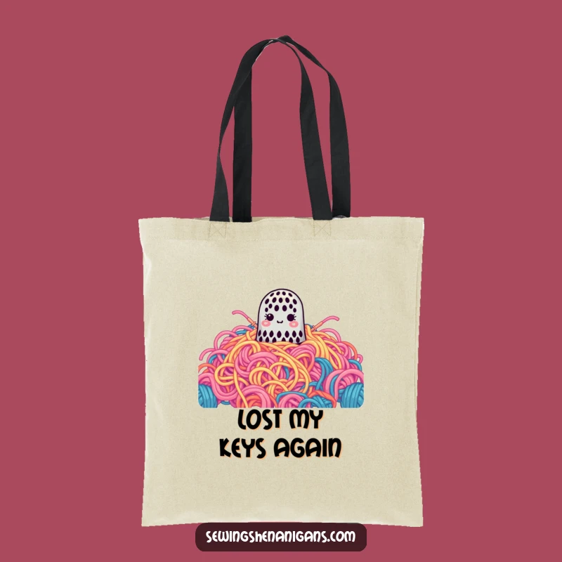 Funny Lost Thimble Tote Bag: Carry Your Yarn Stash with Hilarious Style