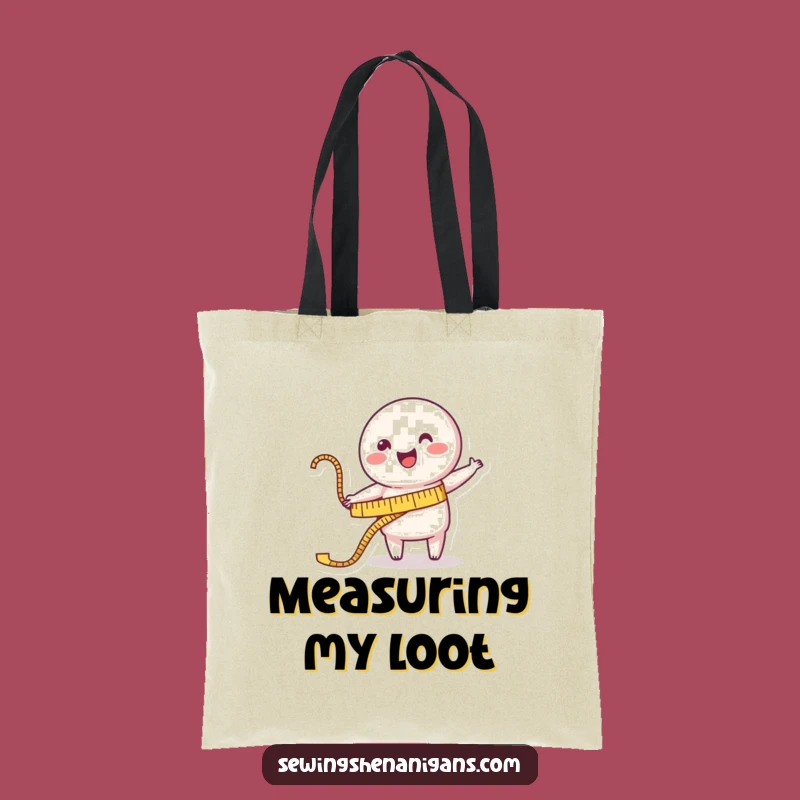 Funny Measuring Tape Tote Bag: Carry Essentials with Cheerful Accuracy