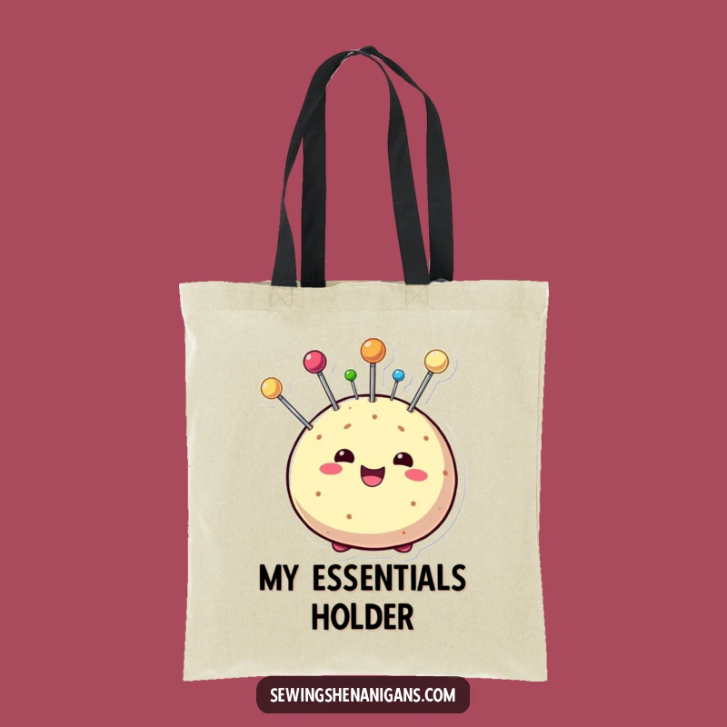 Funny Pin Cushion Tote Bag - Carry Your Craft Supplies