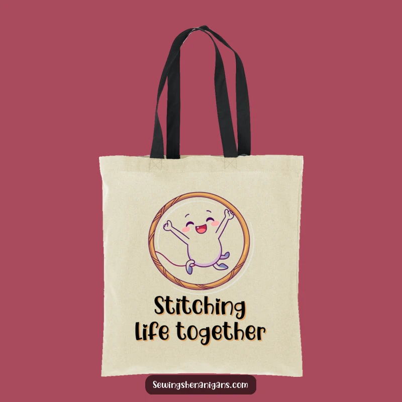 Funny Needle Hoop Tote Bag: Carry Your Crafting Fun, the Ultimate Funny Gift!